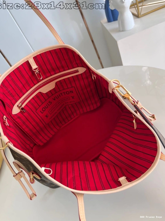 AAA Replica Ru Vuitton Neverfull Out Inside Bandoulière Louis MM-31*28*14cm 0709